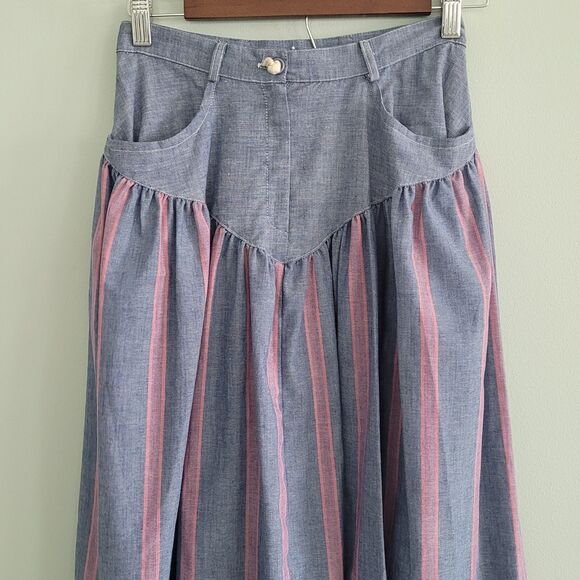 Panhandle Slim Skirt Western Wear Women's Size 8 Pockets Lightweight - Picture 2 of 6